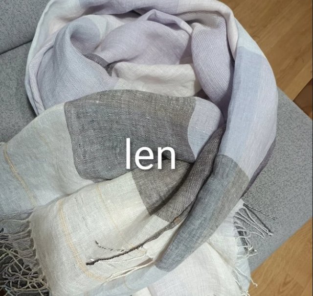 HUMANOID lniany szal