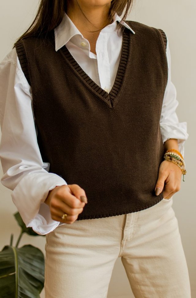 Czekoladowa kamizelka L/XL