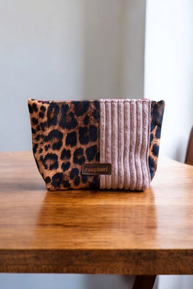 Kosmetyczka MAXI patchwork panterka