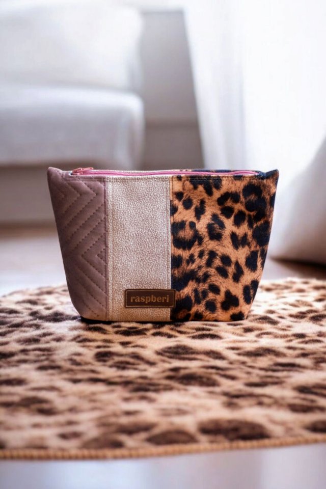 Kosmetyczka MAXI patchwork panterka