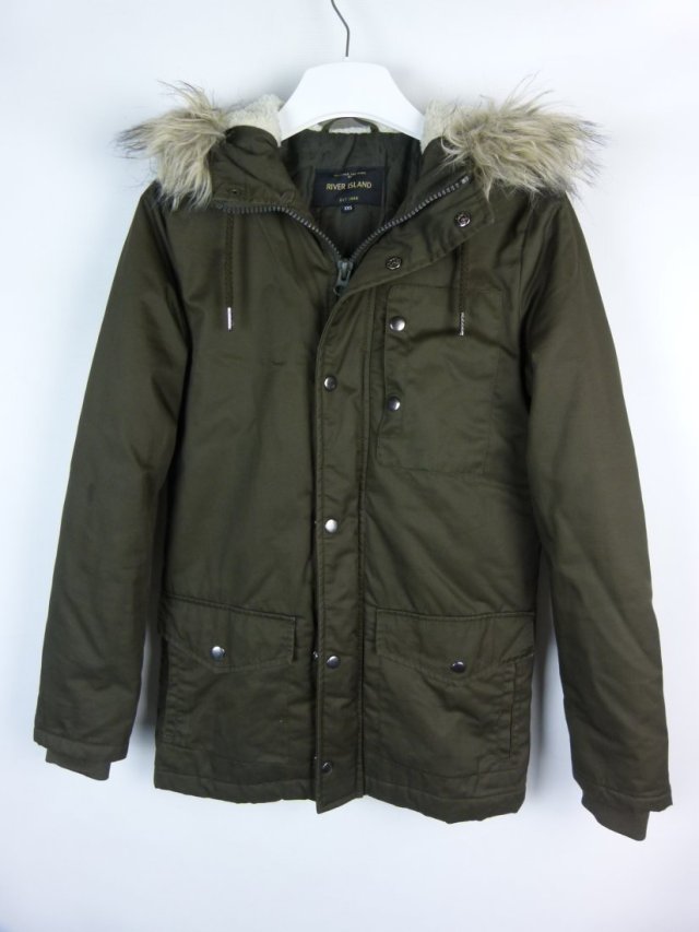 River Island męska lekko ocieplana kurtka parka / XXS