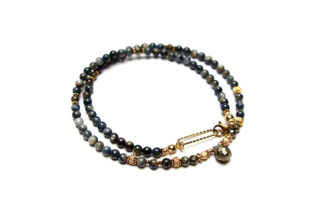 Muszla dark blue /choker - 18.11.25/ - Szlachetna kolekcja