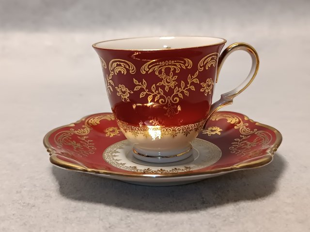 ZEH SCHERZER Duet Róże Kolekcjonerska Filiżanka Bavaria