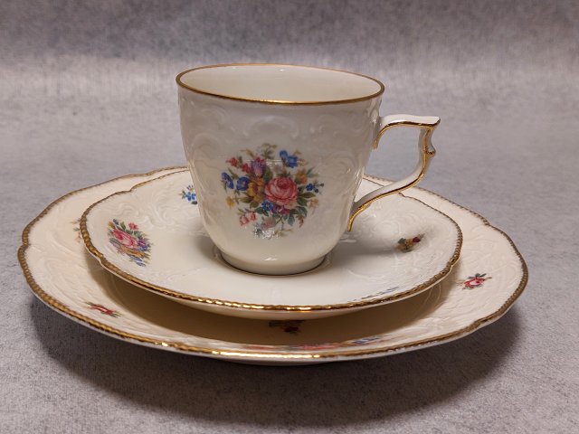 Rosenthal Zestaw Śniadaniowy Sanssouci Trio Filiżanka BAVARIA GERMANY
