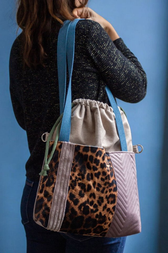 Torba do wózka panterka patchwork