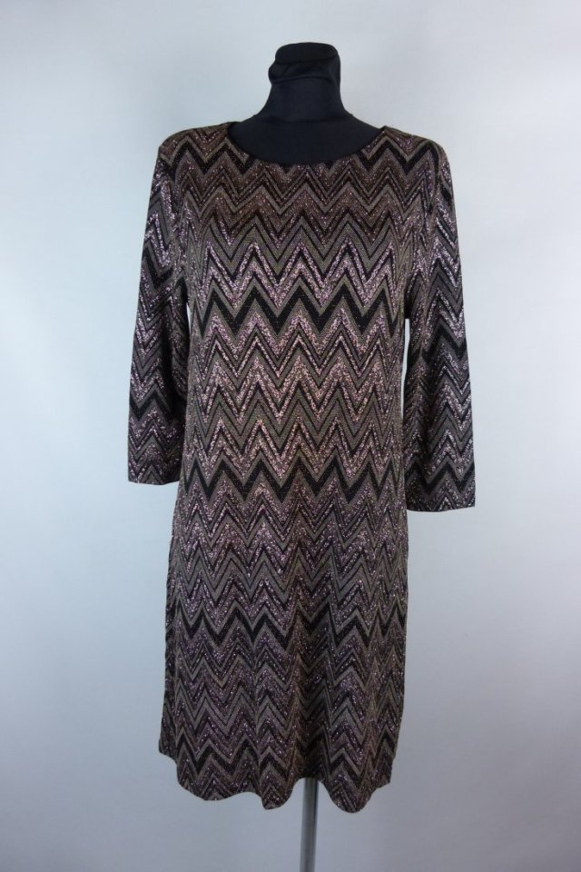 Peacocks metalizowana sukienka mini 14 / 42