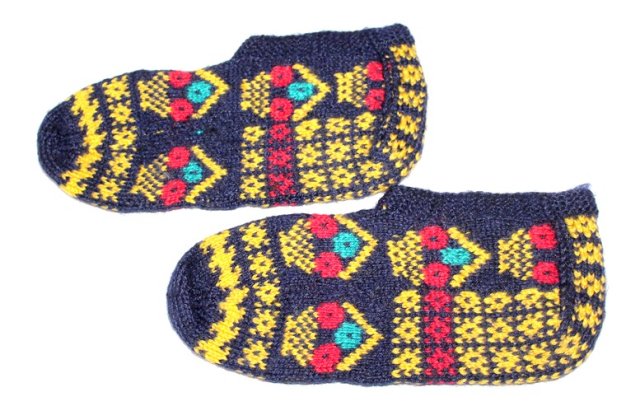 SKARPETY kapcie scandinavian style hand made 37-38