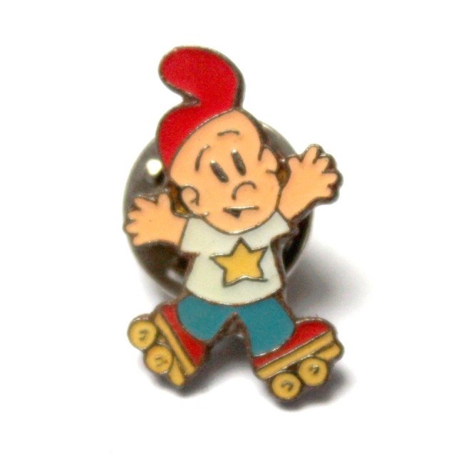 CHUCK boy przypinka broszka vintage 1994