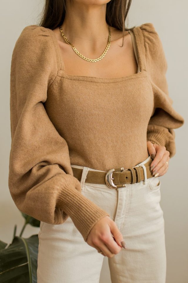 sweterek z bufkami S