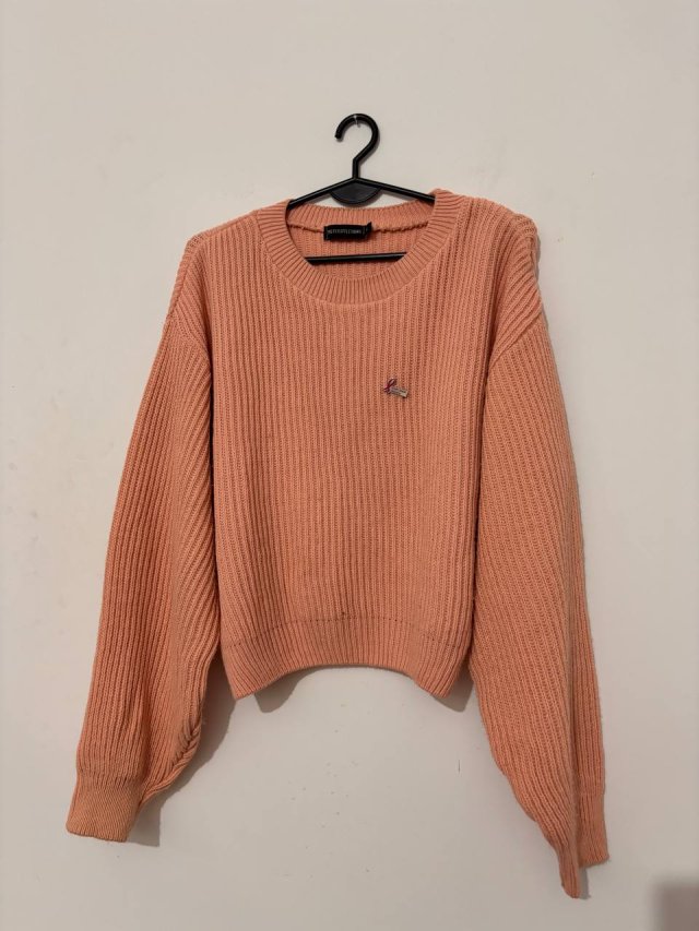 Miękki, prążkowany sweter marki PrettyLittleThing  S / 36 / 8