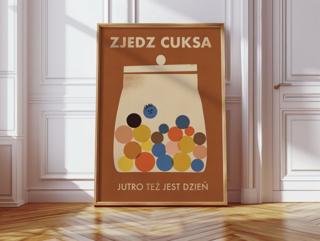 Plakat 50 x 70 cm cukierki