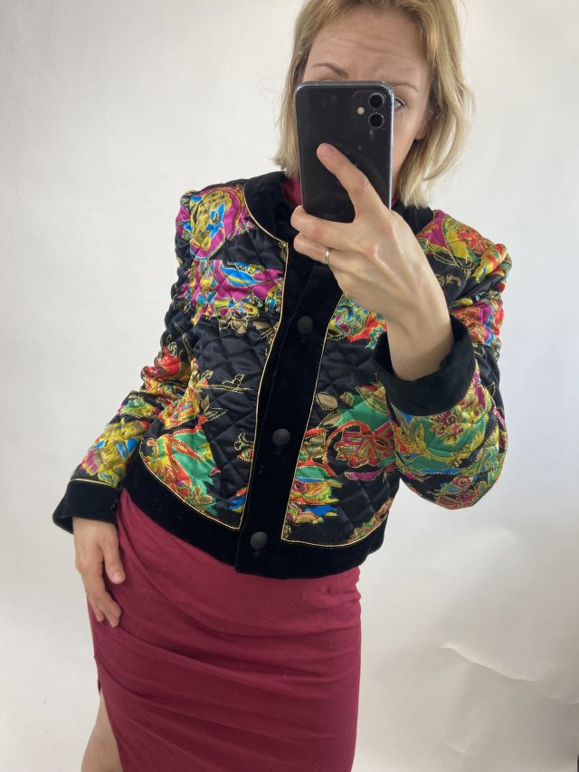 Yarell pikowana kurteczka lata 80te