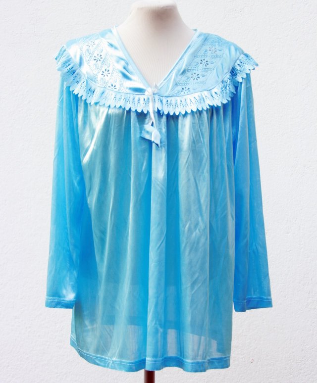 BLUE VINTAGE BLUZKA KOSZULKA