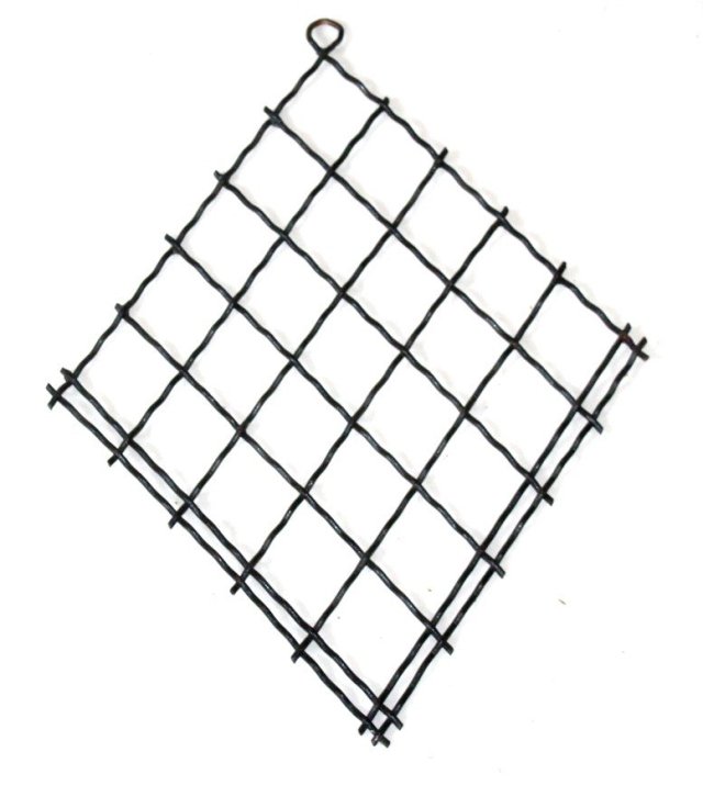 METALOWY wieszak na kwiaty hand made PRL