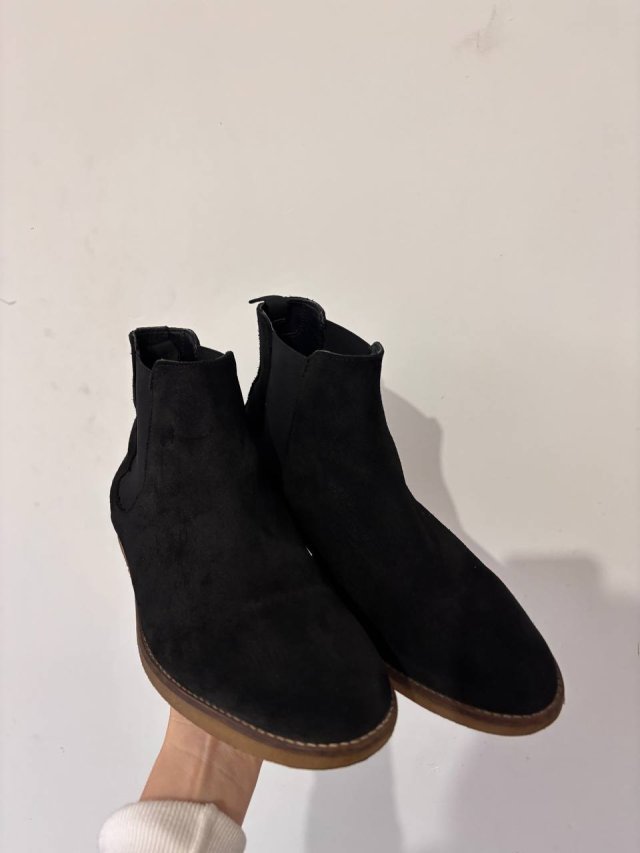 Zara Man – męskie botki z naturalnej zamszowej skóry, r. 40 (wkładka wymieniona)