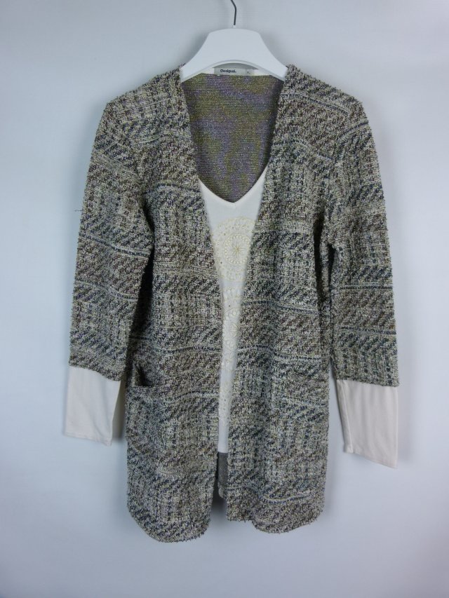 Desigual bluzka sweterek bliźniak z narzutką / XL