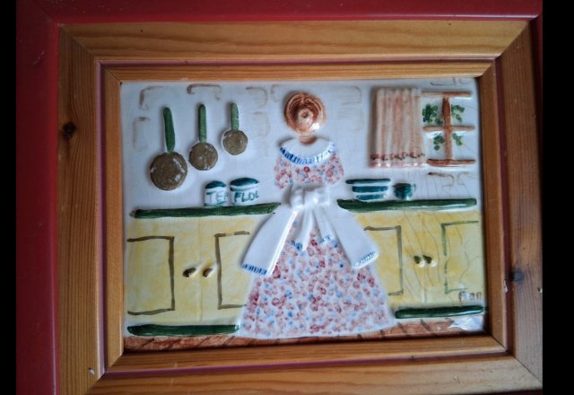 Obrazki kuchenne ceramiczne vintage