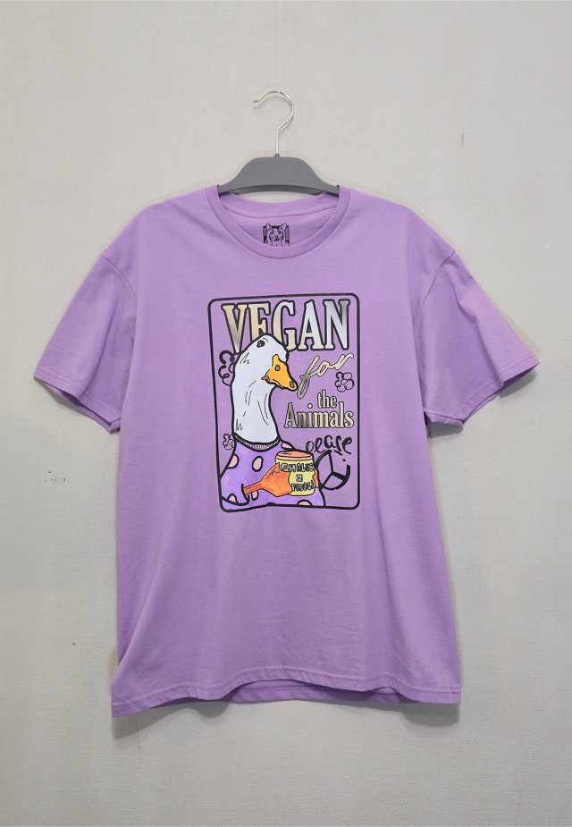 T-shirt - VEGAN GĘŚ SMALEC Z FASOLI (UNISEX XL)