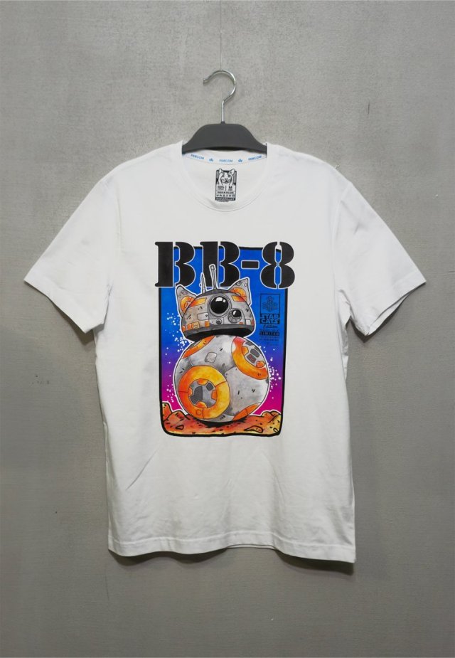 T-shirt BB-8 STAR WARS (MĘSKA S) biała