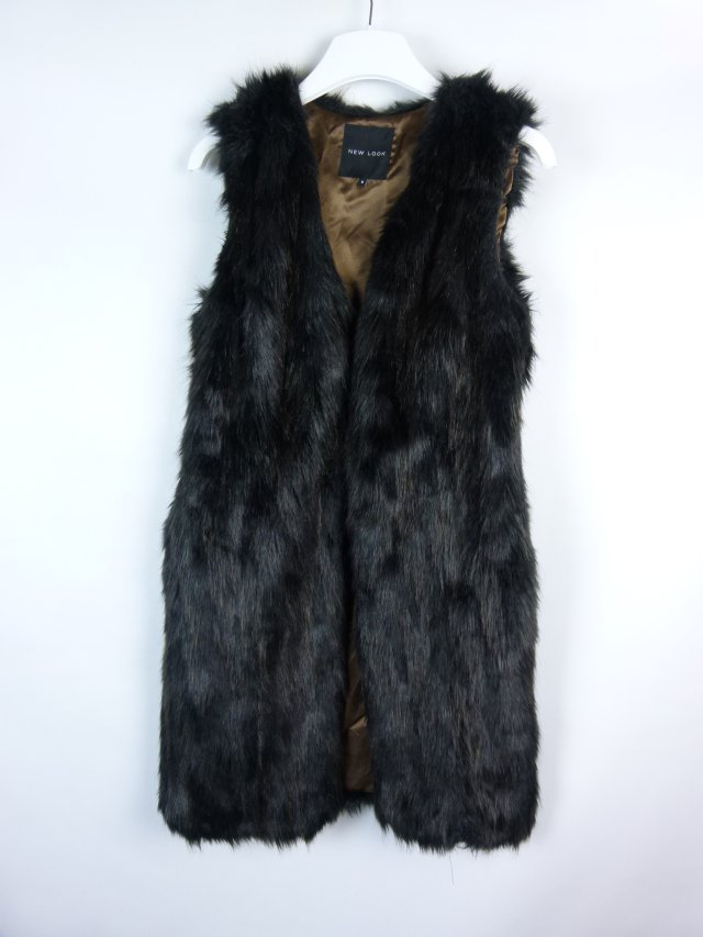 New Look dłuższy bezrękawnik kamizelka futerko 8 / 36