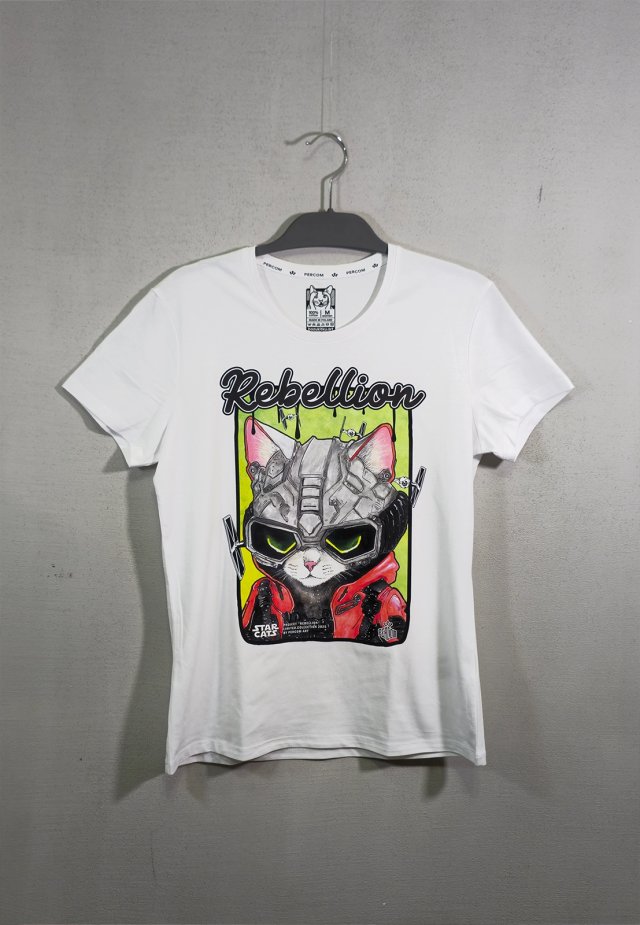 T-shirt REBELLION  Star Wars (DAMSKA S) biały