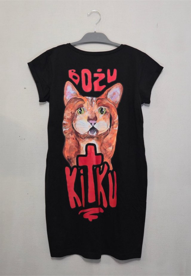 Sukienka / Tunika - Bożu Kitku /  rozmiar S / czarna