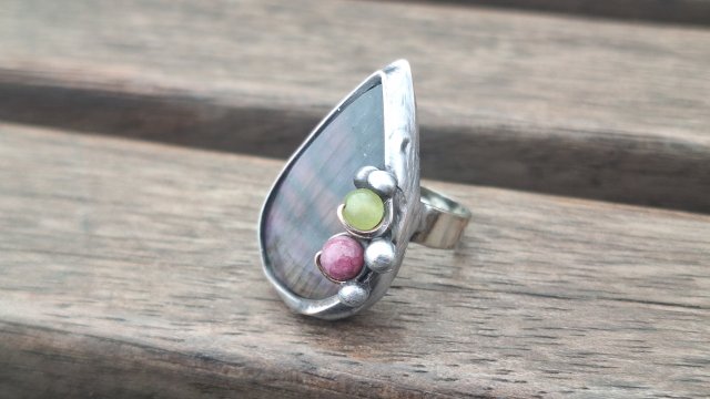 Kuleczki - pierścionek regulowany