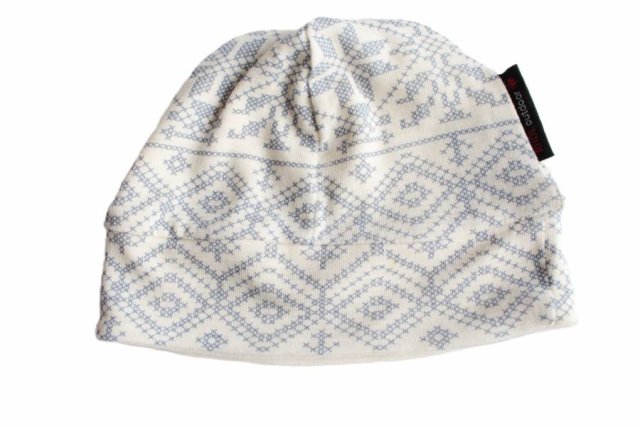 50% wełna czapka vintage ecru