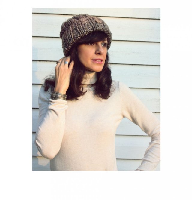 CZAPKA BEANIE Z WEŁNĄ MELANŻ