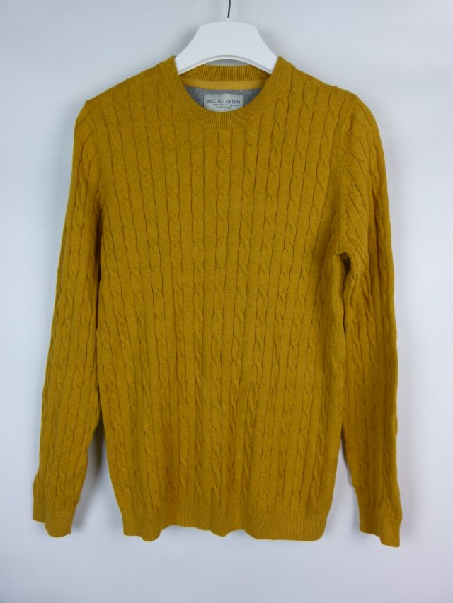 Racing Green męski sweter bawełna / S