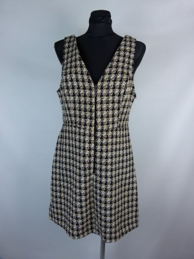 Primark grubsza sukienka bez rękawów zip 12 / 40