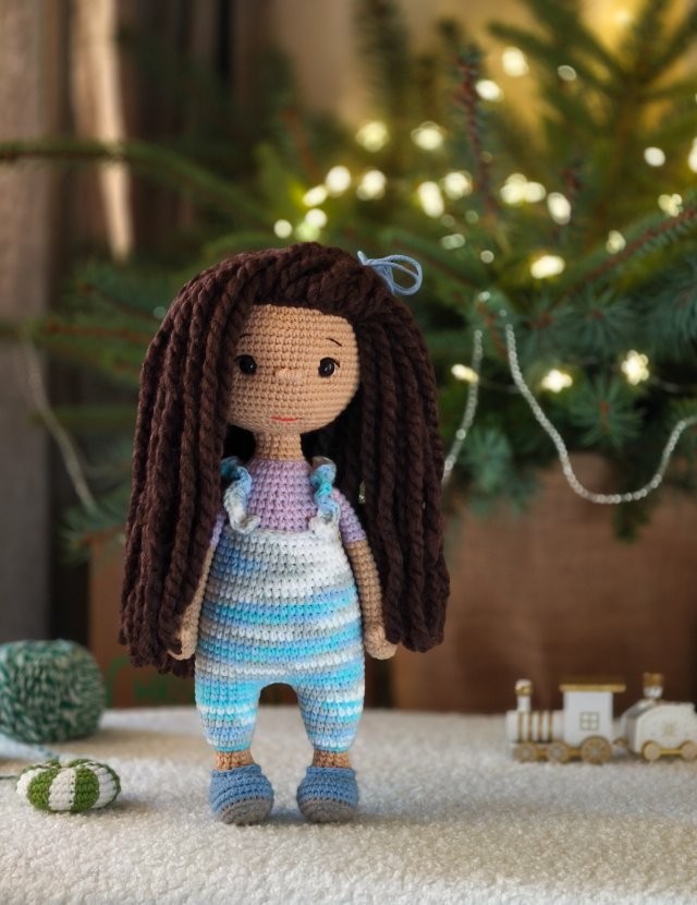 Lalka szydełkowa, Prezent dla dziewczynki, Lalka na prezent