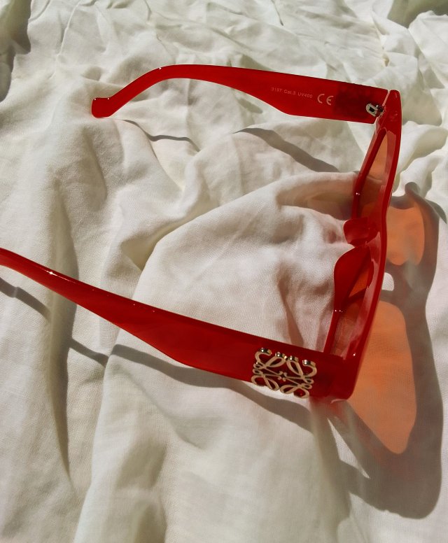 CZERWONE OKULARY - VINTAGE STYLE