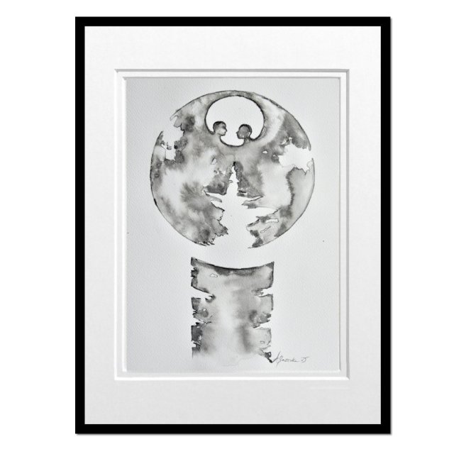 Somos Uno 9, grafika obraz ręcznie malowany