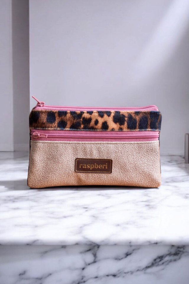 Kolorowy portfel panterka
