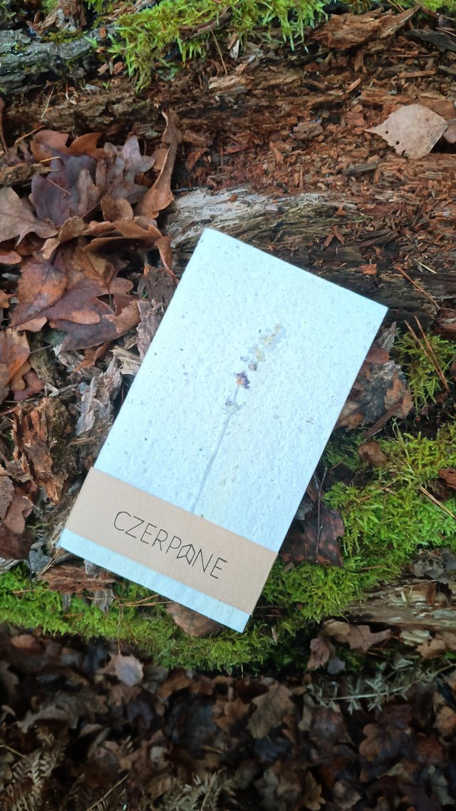 Notatnik czerpany papier lawenda