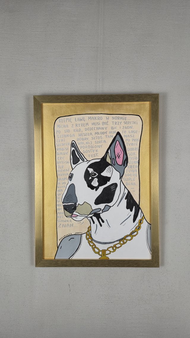 Obraz / grafika - BULLTERIER - A3