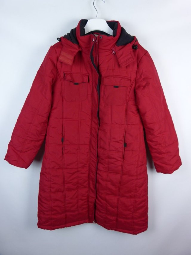 Cotton Traders ocieplana dłuższa kurtka płaszcz z kapturem / 16 - 42