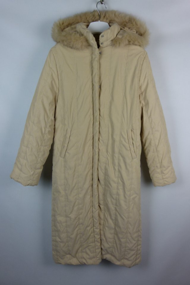 Corte dei Gonzaga ocieplany długi płaszcz z kapturem / L