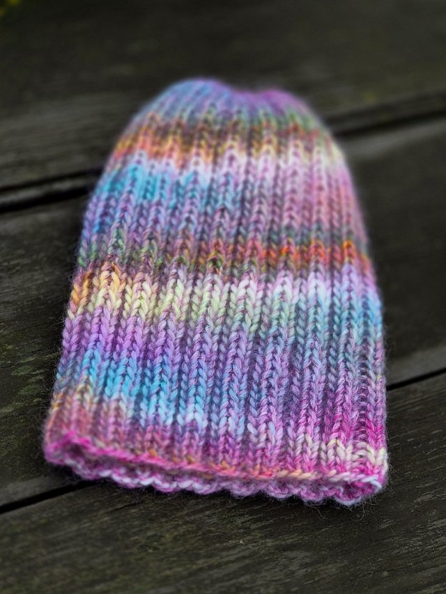 różane pastele / czapka z jedwabiem