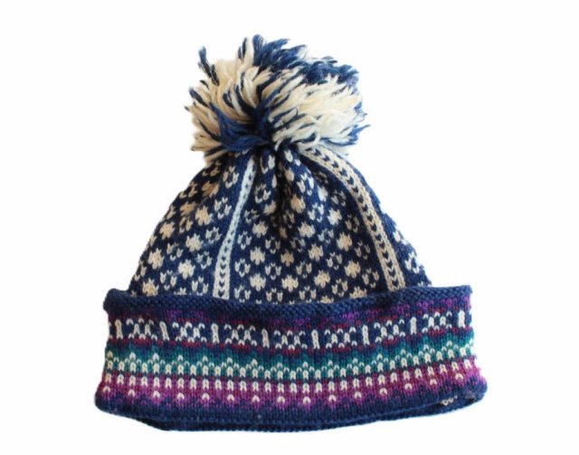 wełna CZAPKA vintage ciepła