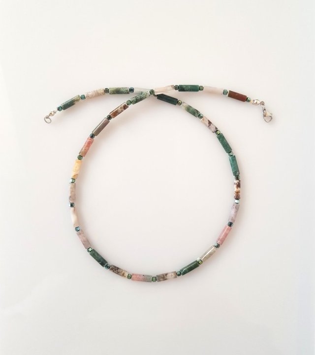 Naszyjnik z agatem indyjskim