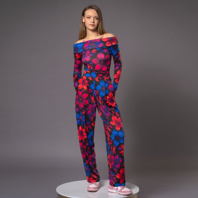 Julietta Flower Power - bluzka z odsłoniętymi ramionami