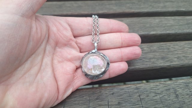 Spękany lód - wisiorek