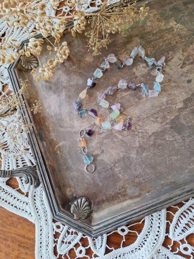 Naszyjnik z fluorytu