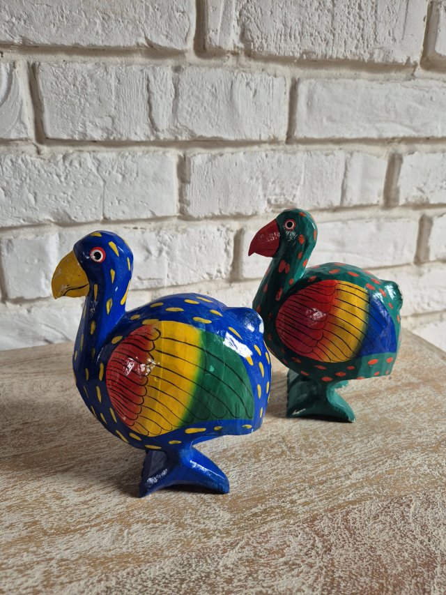 Drewniane figurki ptaków vintage