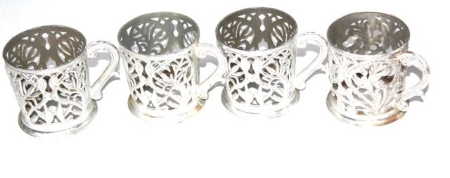 Koszyczki do szklane PRL vintege 4szt