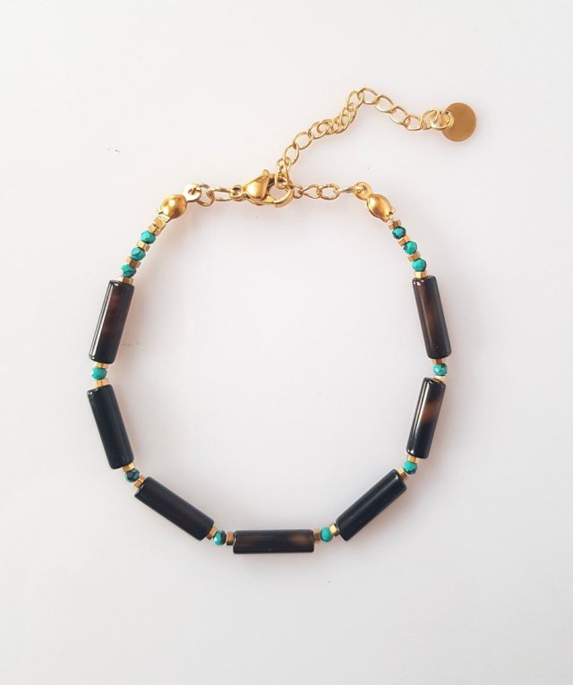 Bransoletka z Onyksem Pasiastym