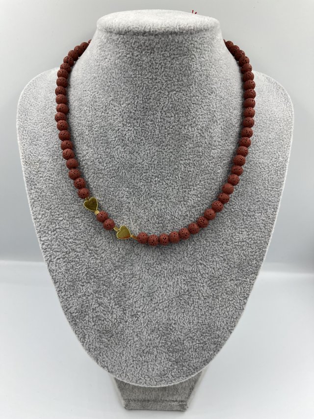 LILA BLOOM Naszyjnik z lawy wulkanicznej