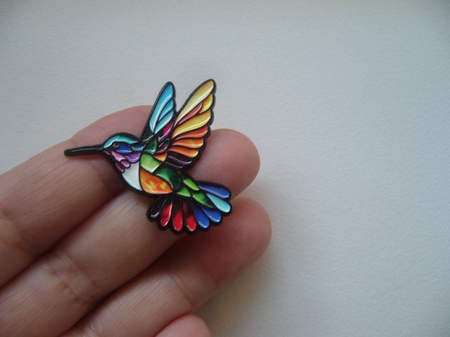 PIN PRZYPINKA BROSZKA PTAK KOLIBER